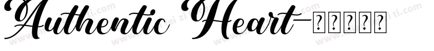 Authentic Heart字体转换